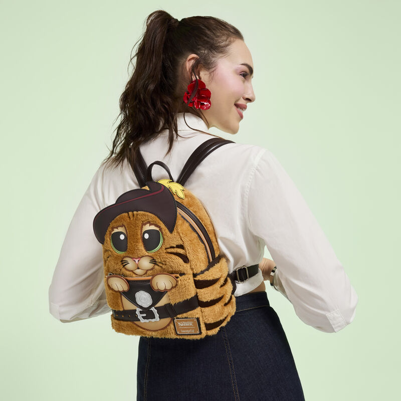 Shrek Puss In Boots Plush Cosplay Mini Backpack LFlifestyle1 view 2